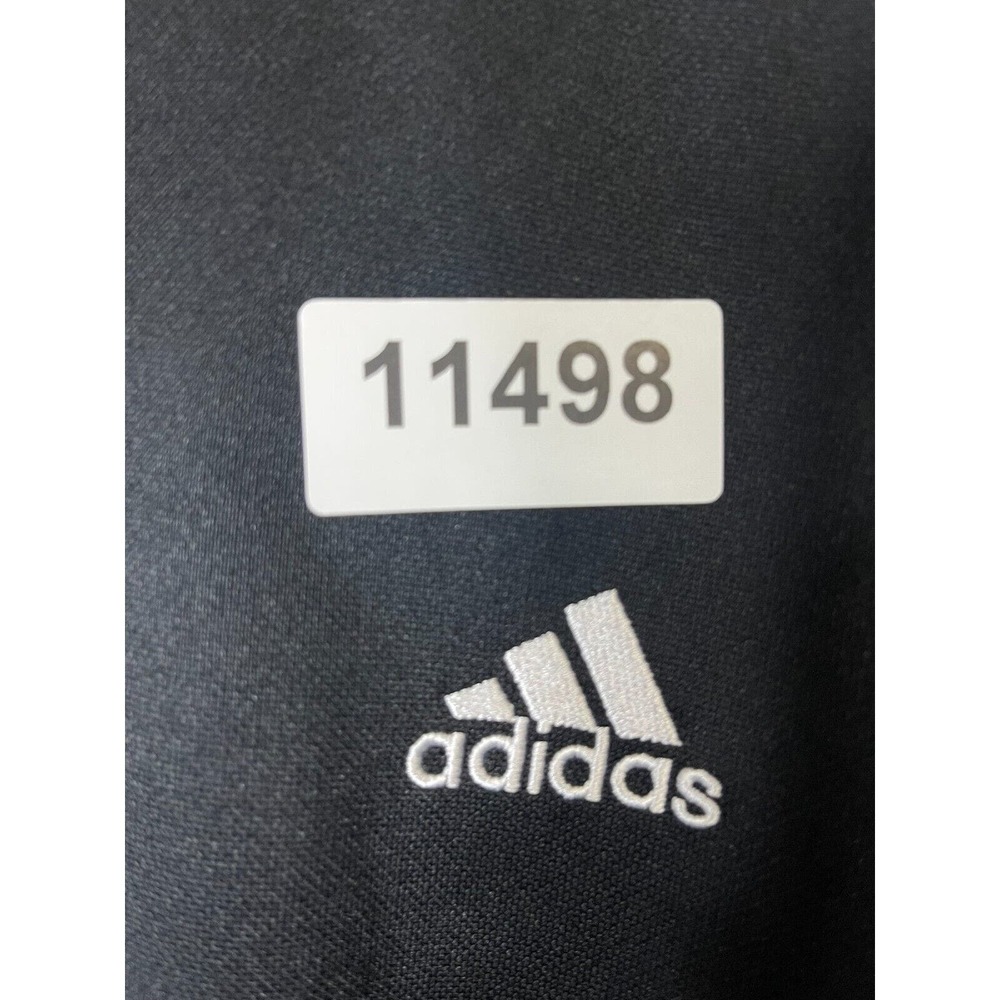 Adidas Hoodie Adult Medium Black Full Zip Long Sleeve 3 Stripes‎ Outdoor Mens - Picture 10 of 10